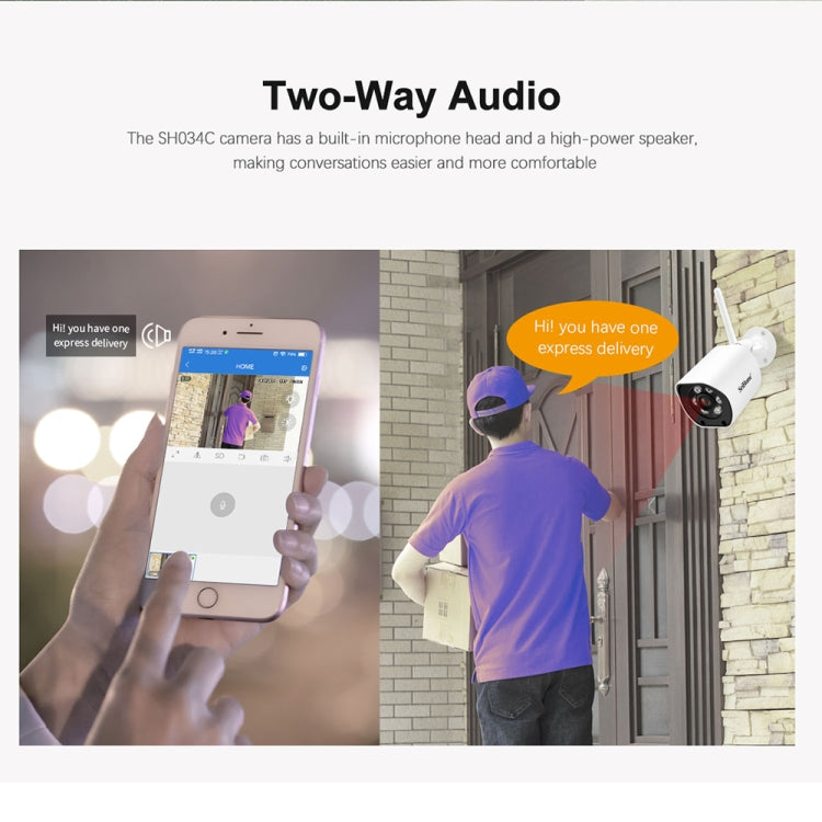 SriHome SH034C 4.0MP AI Humanoid Tracking WiFi Outdoor Surveillance Camera SriHome SH034C 4.0MP AI Humanoid Tracking WiFi Outdoor Surveillance Camera